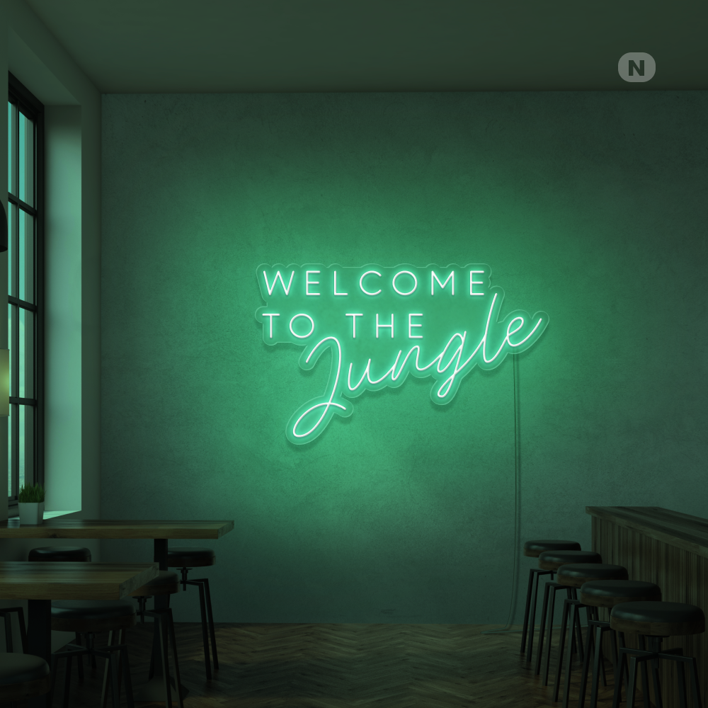 Insegna Al Neon Welcome to the Jungle