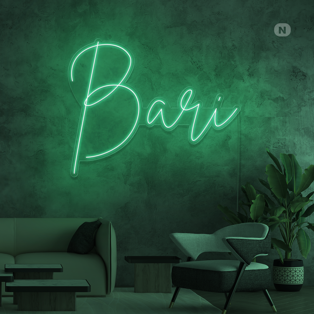 Insegna al neon Bari