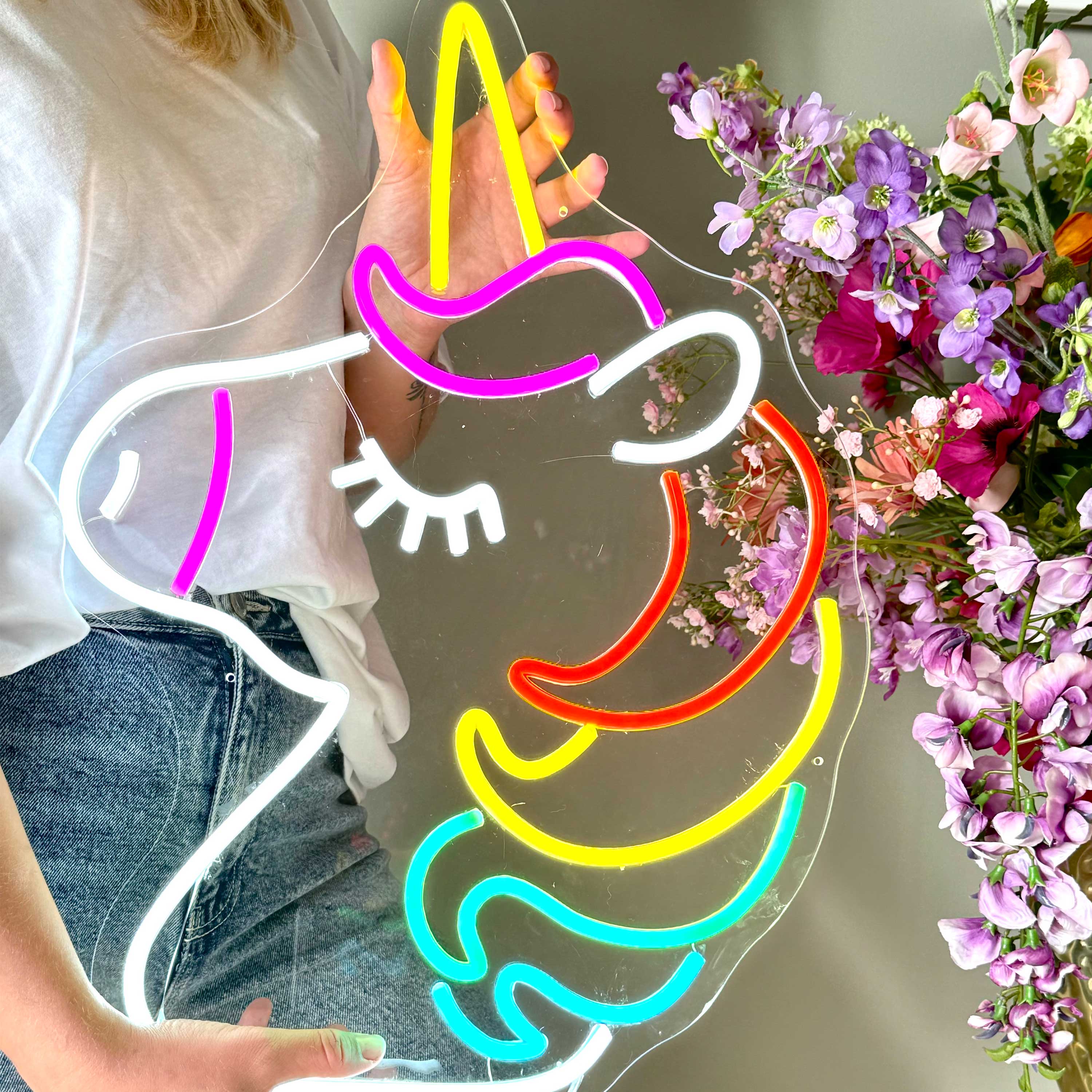 Insegna al neon Unicorno 2