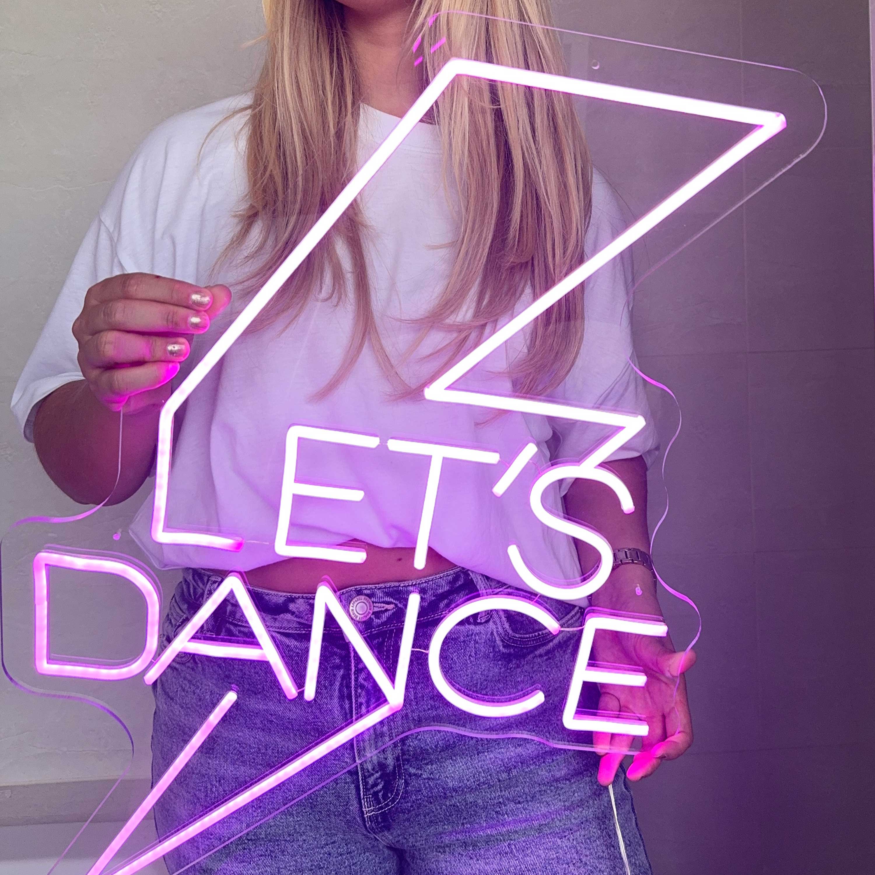 Insegna al neon Let's Dance