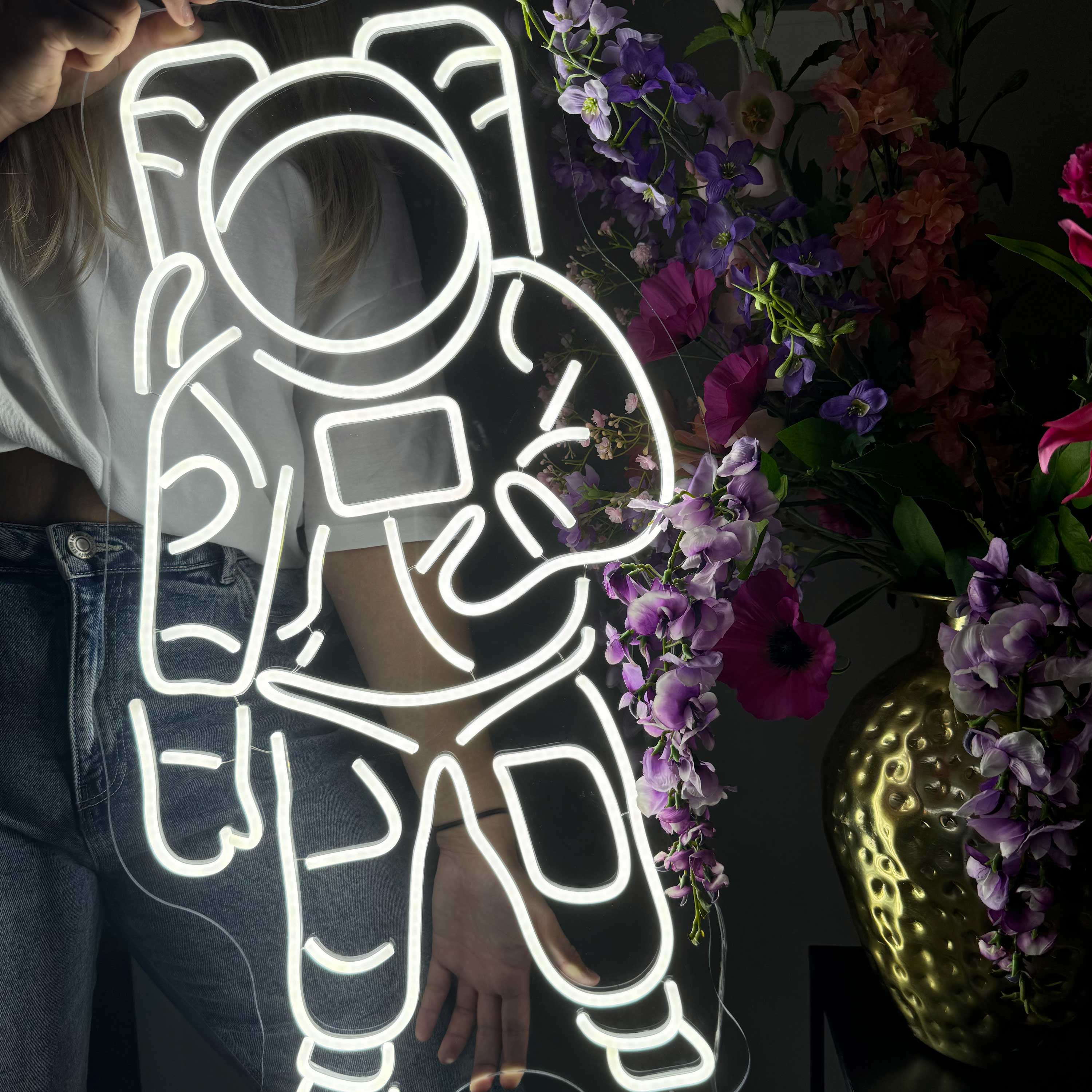 Insegna al neon Astronauta