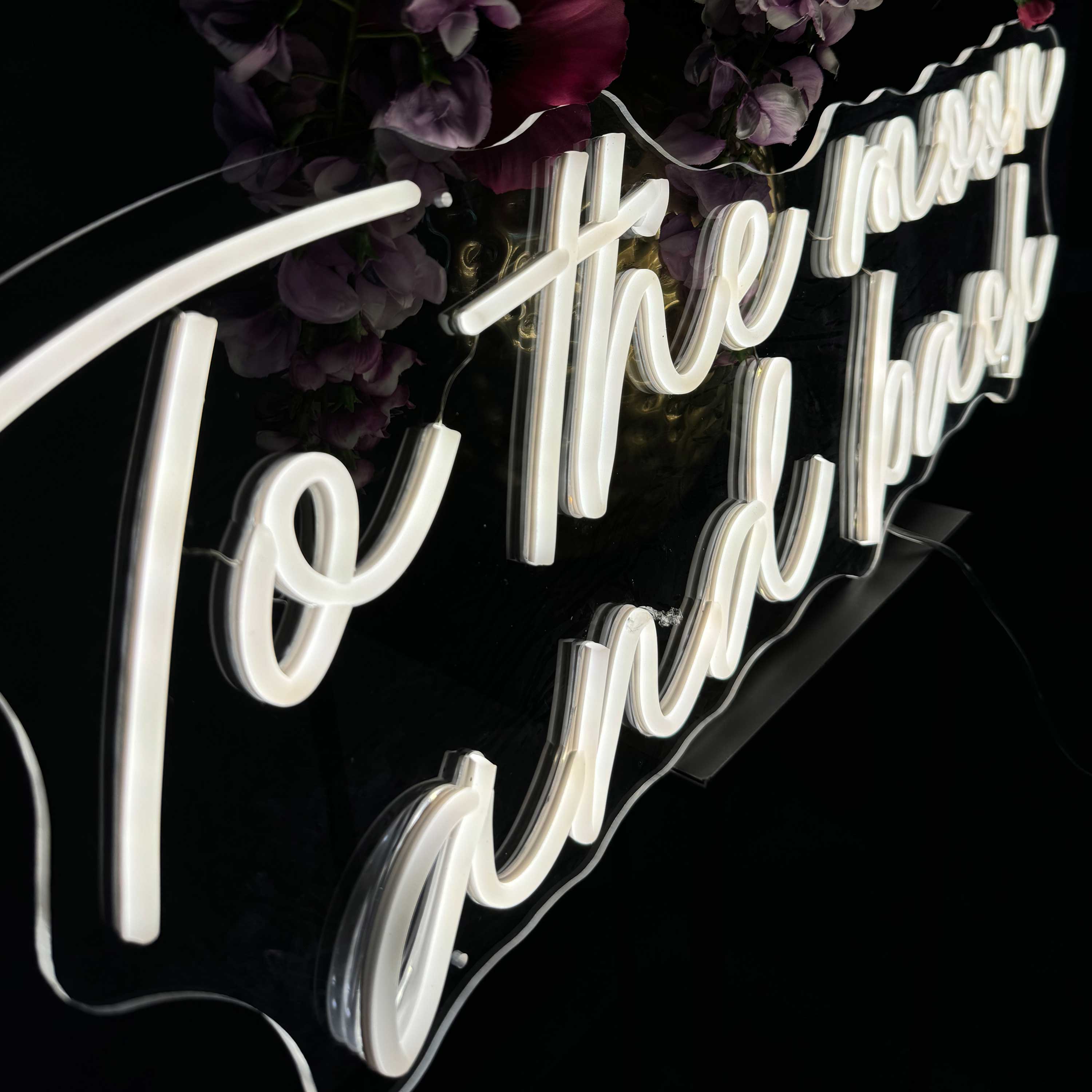 Insegna al neon To The Moon and Back