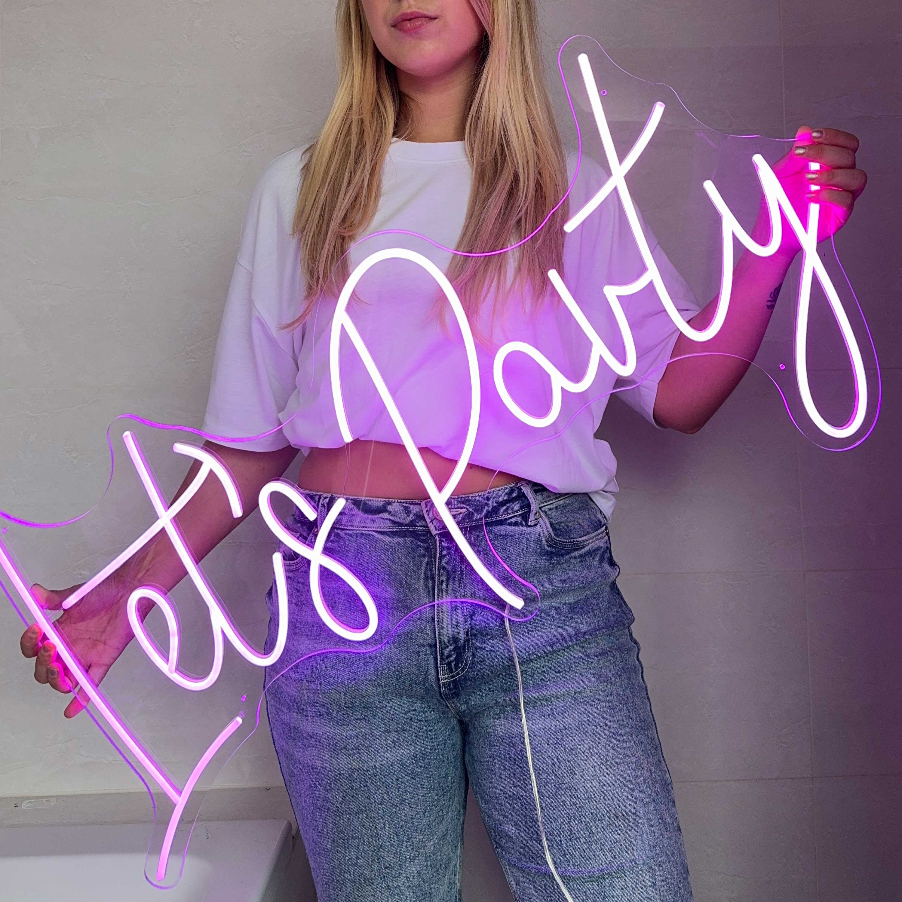 Insegna Al Neon Lets Party