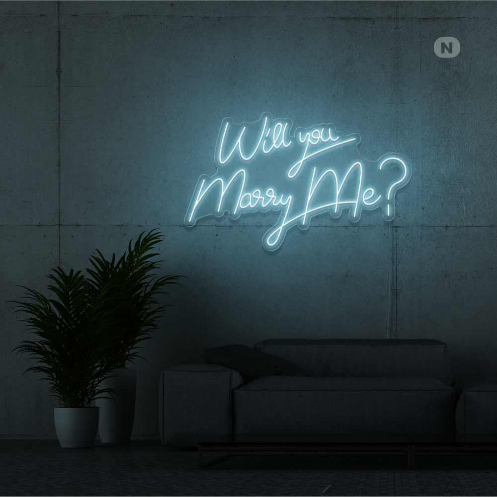 Insegna Al Neon Will You Marry Me