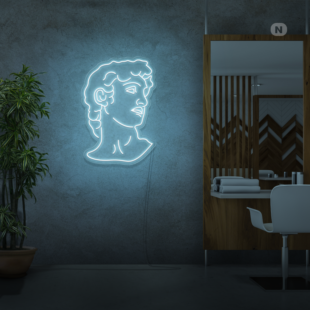 Insegna Al Neon Michelangelo's David