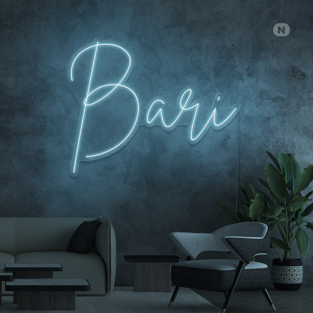 Insegna al neon Bari