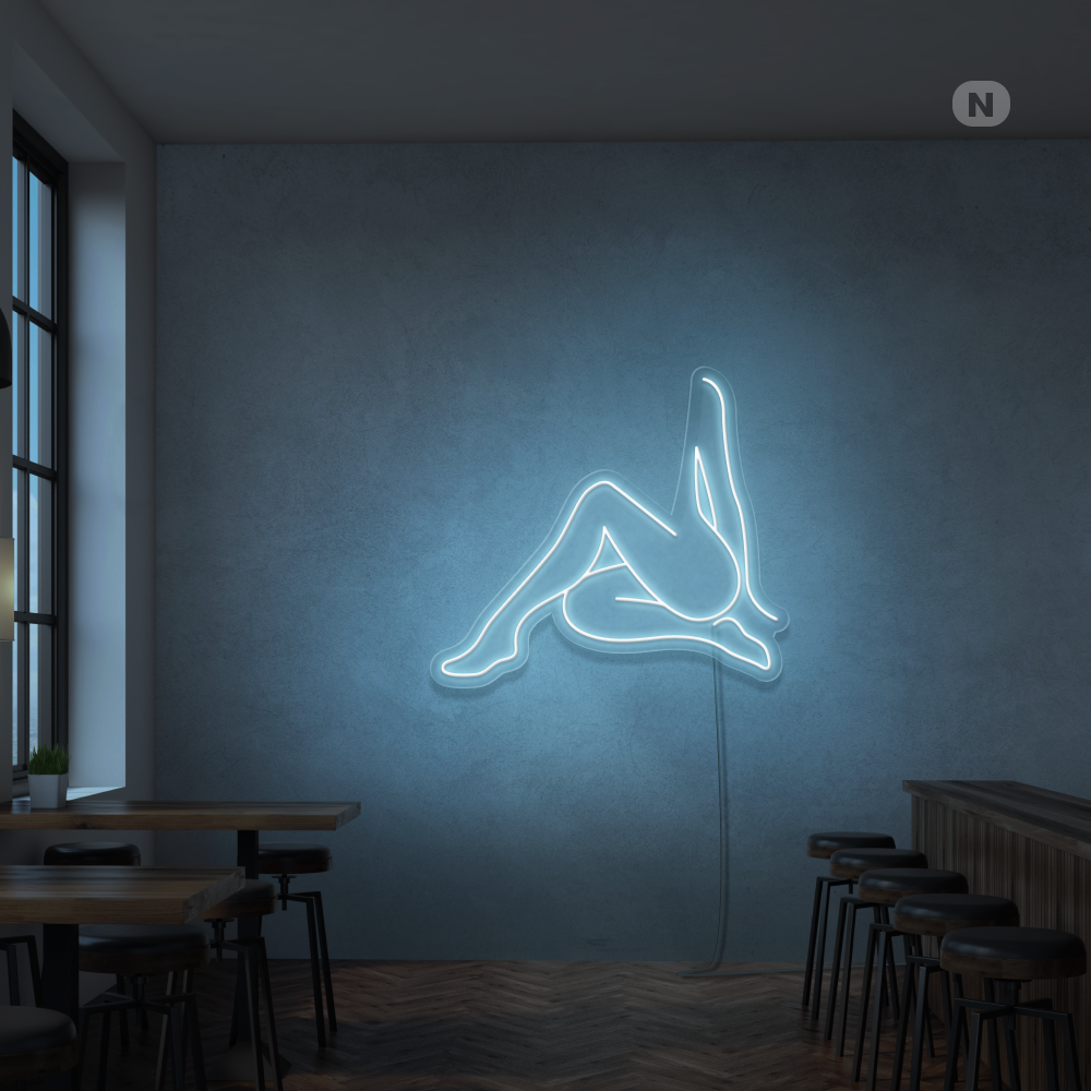Insegna Al Neon Ragazza sexy