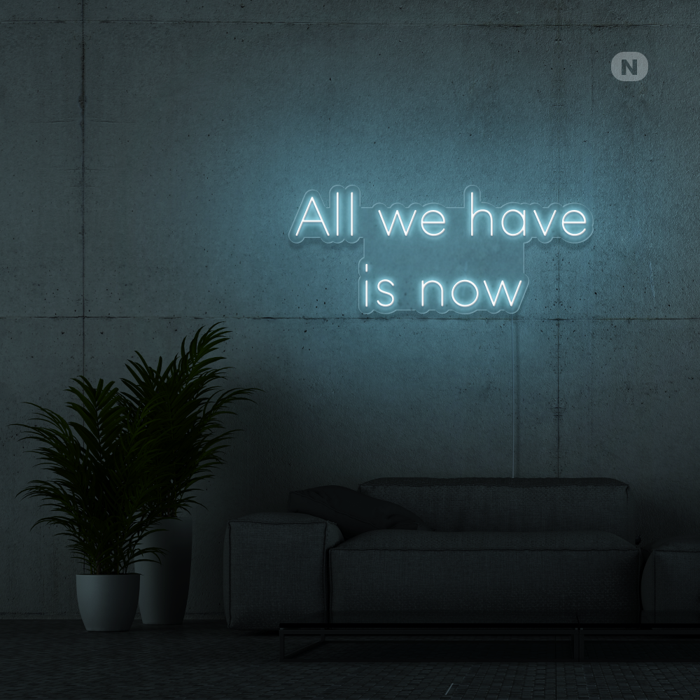 Insegna Al Neon All we have is now