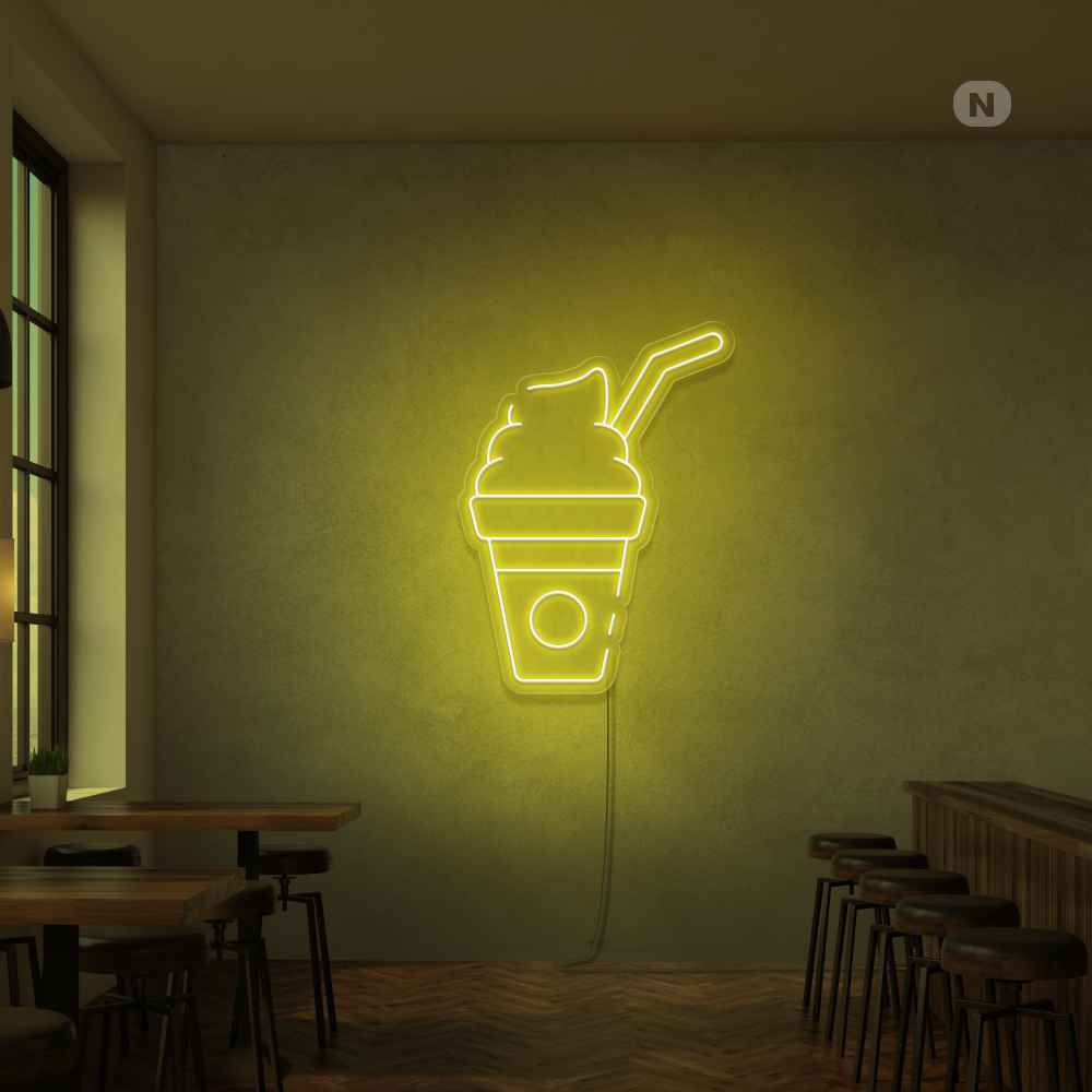 Insegna al neon Frullato