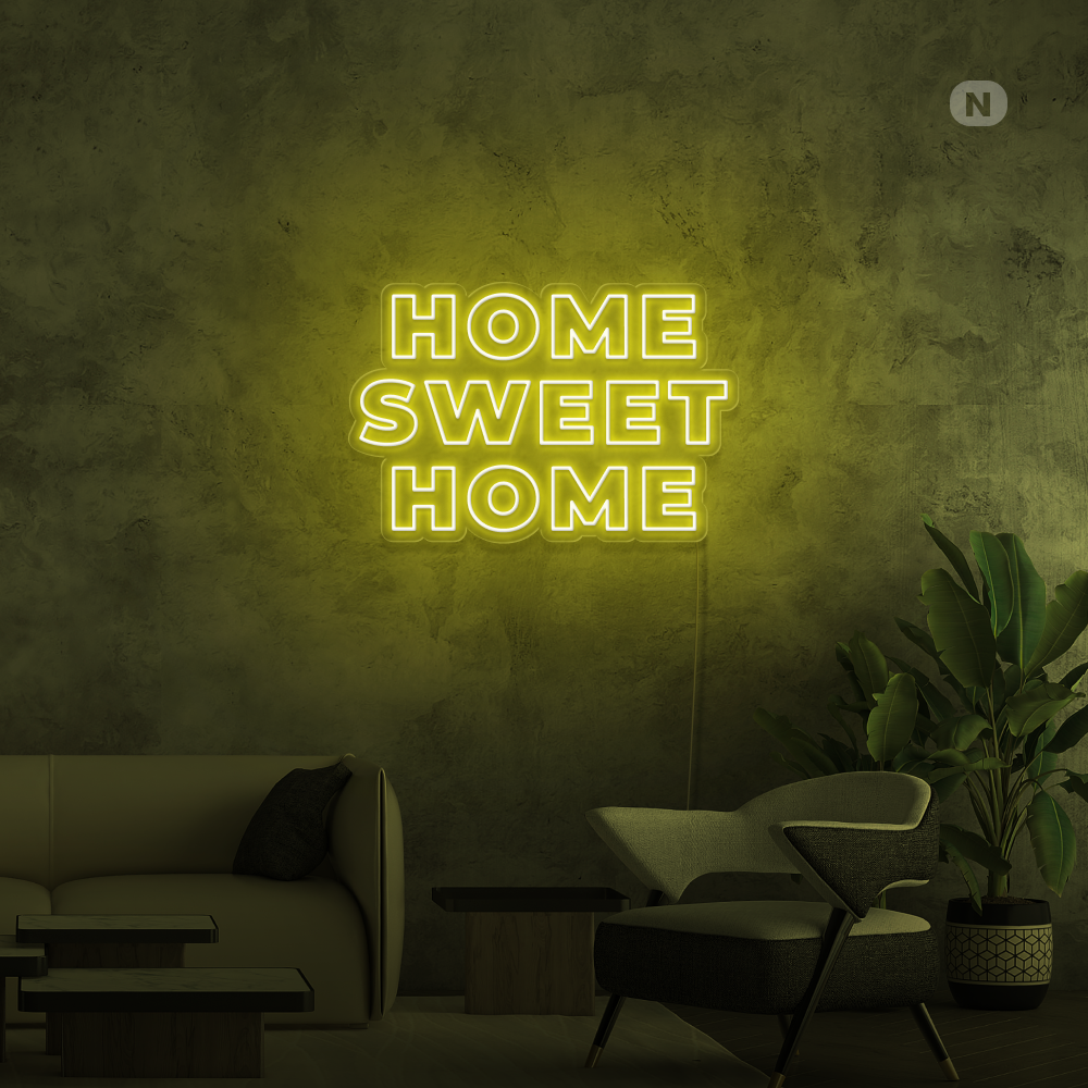 Insegna Al Neon Home Sweet Home