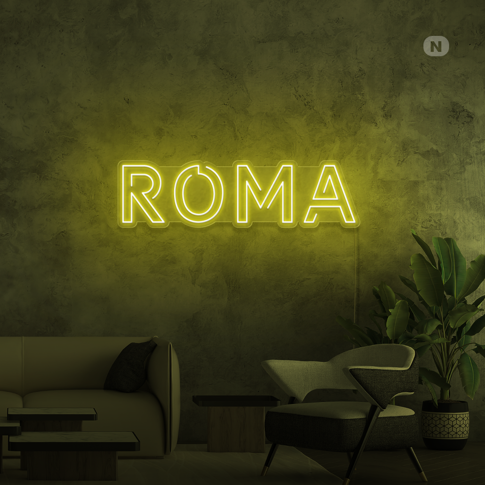 Insegna al neon Roma