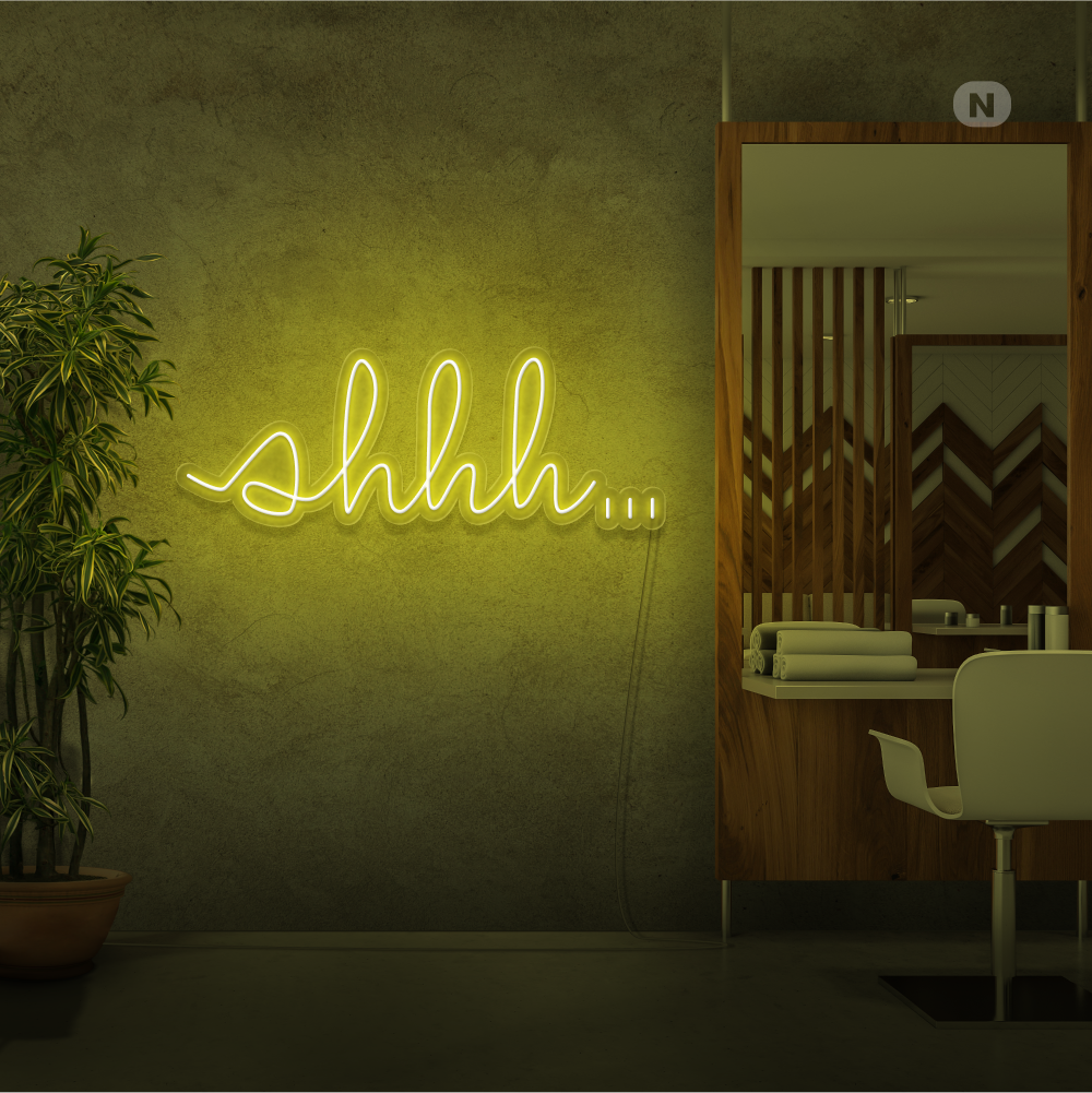 Insegna Al Neon Shhh