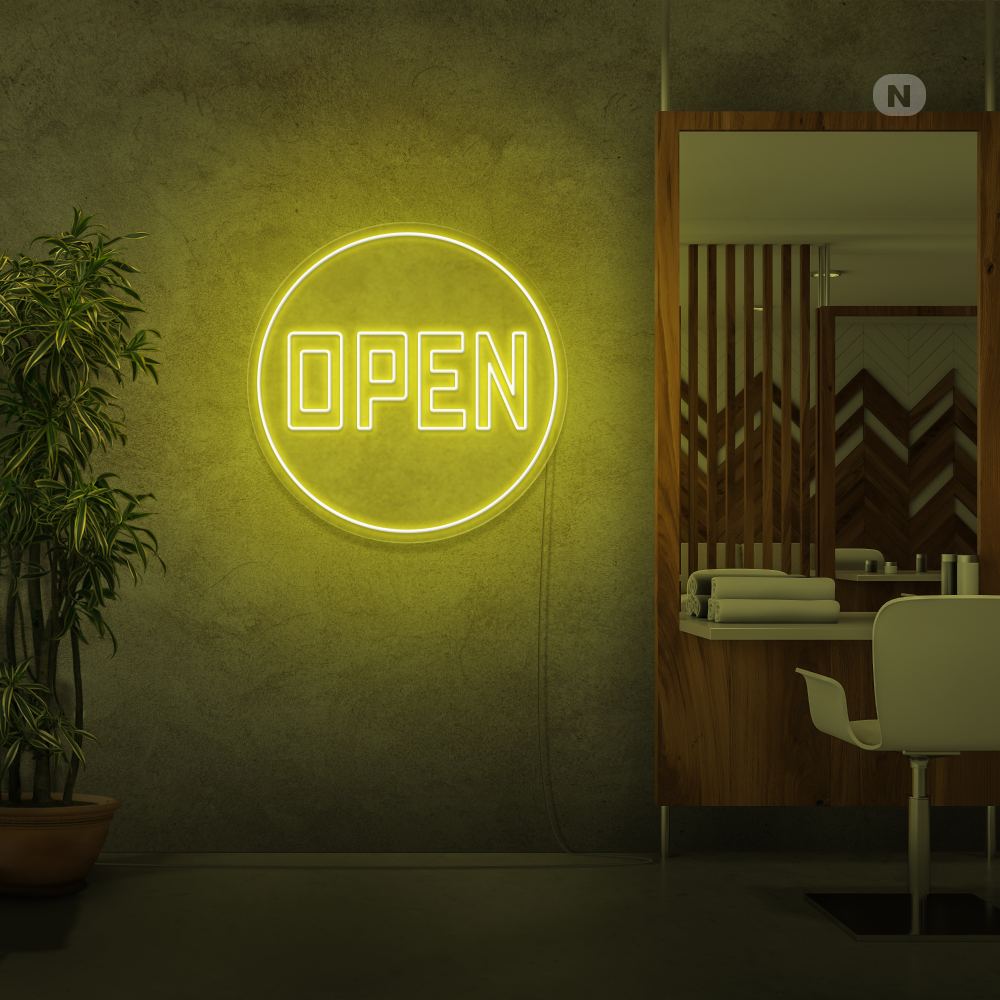 Insegna Al Neon Open