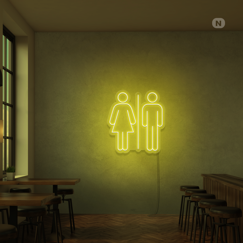 Insegna Al Neon Toilet