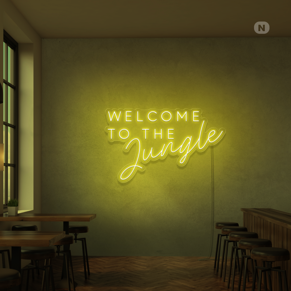 Insegna Al Neon Welcome to the Jungle