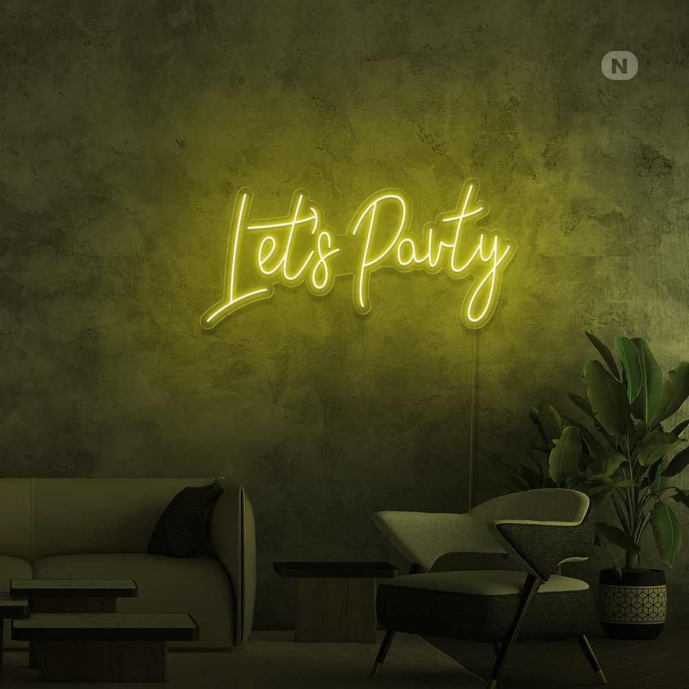 Insegna Al Neon Lets Party