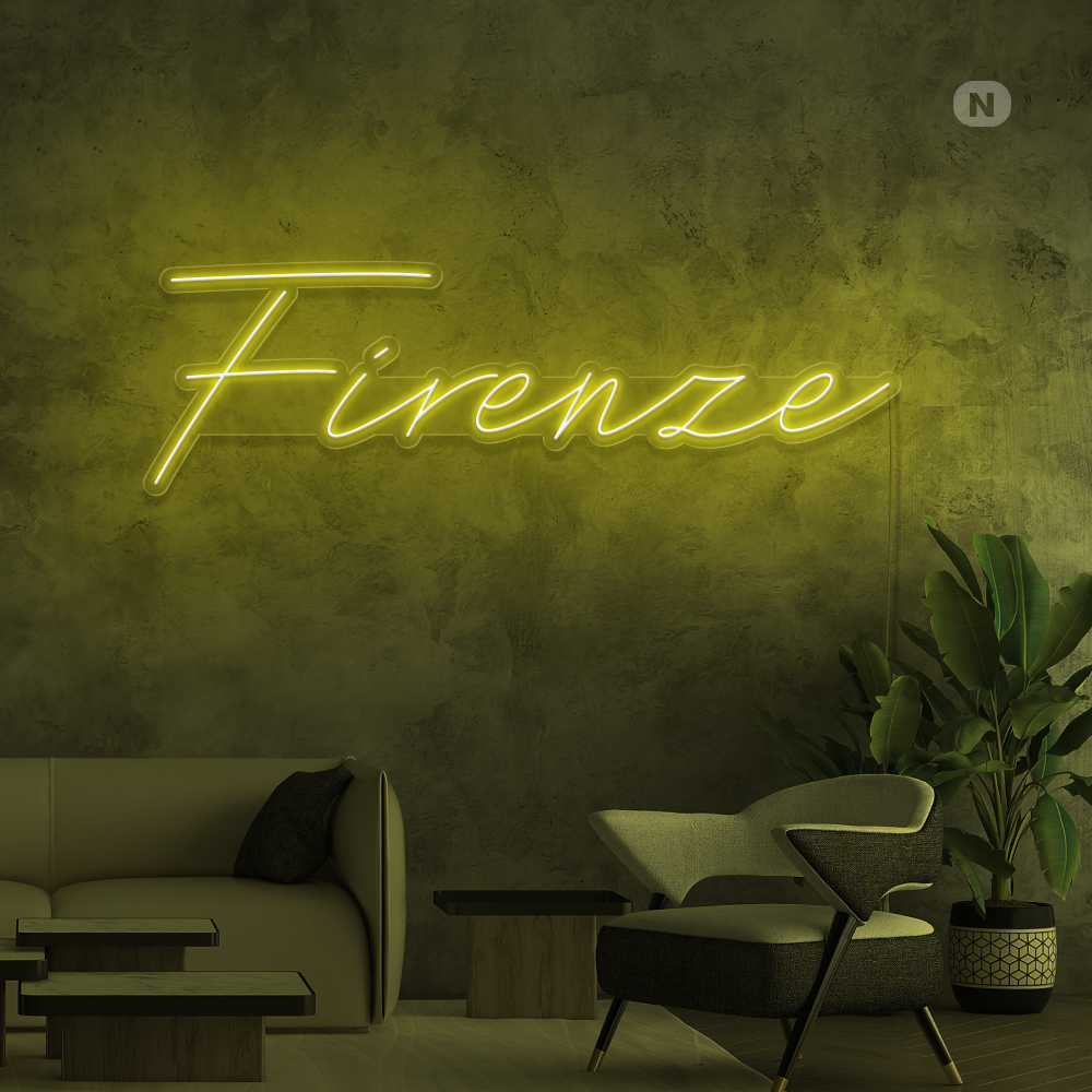 Insegna al neon Firenze