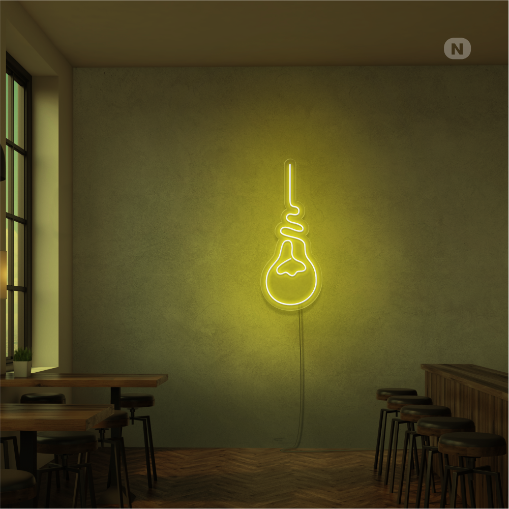 Insegna Al Neon Lampadina