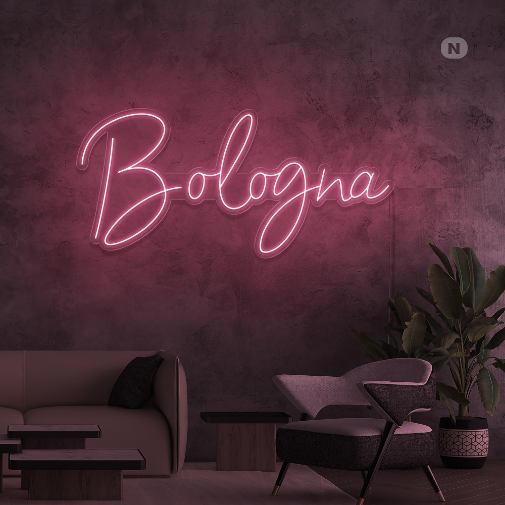 Insegna al neon Bologna