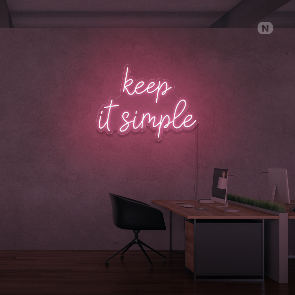 Insegna Al Neon keep it simple