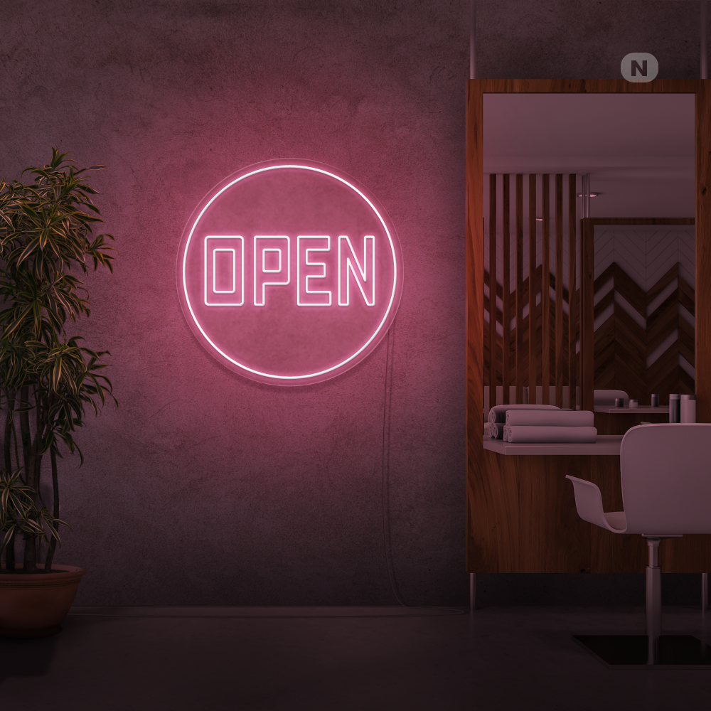 Insegna Al Neon Open