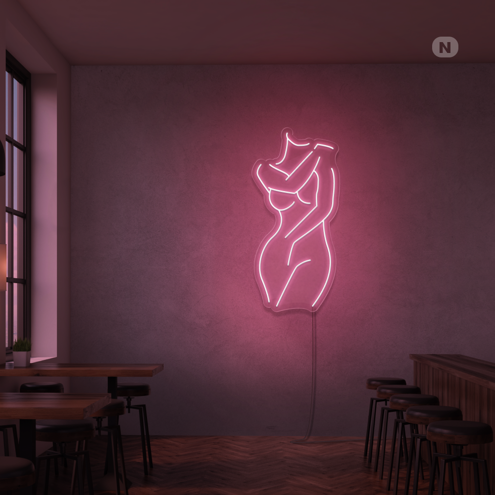 Insegna Al Neon Ragazza sexy