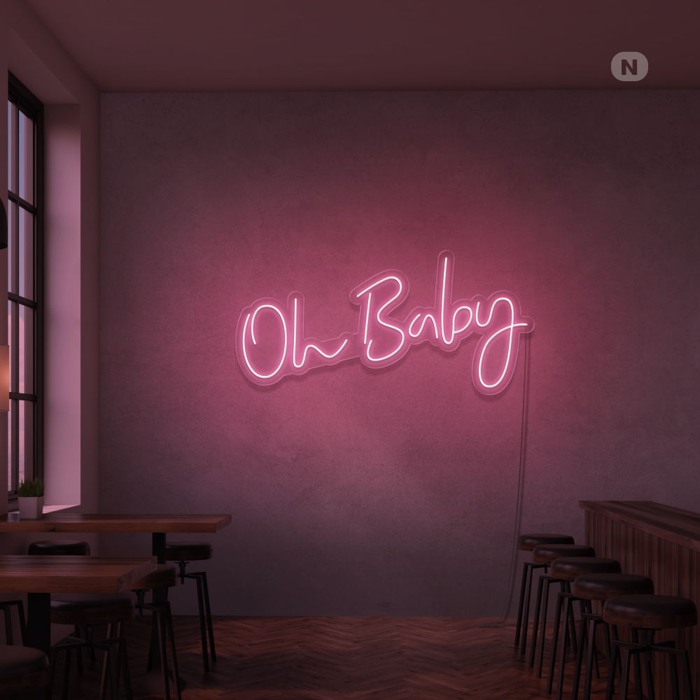 Insegna Al Neon Oh Baby