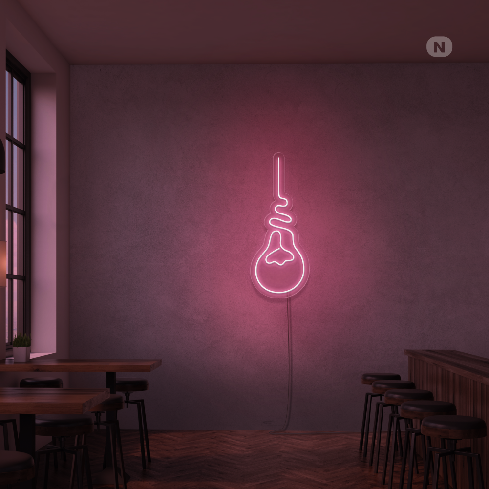Insegna Al Neon Lampadina