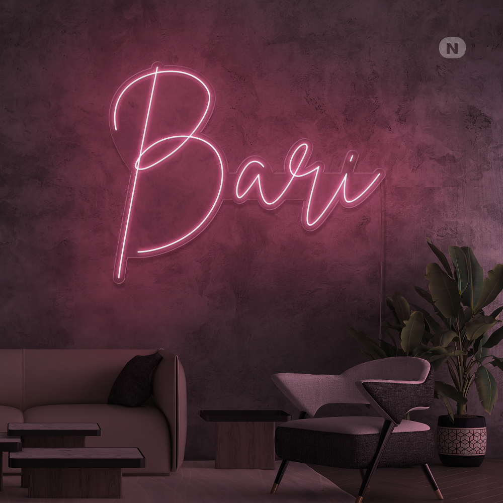 Insegna al neon Bari