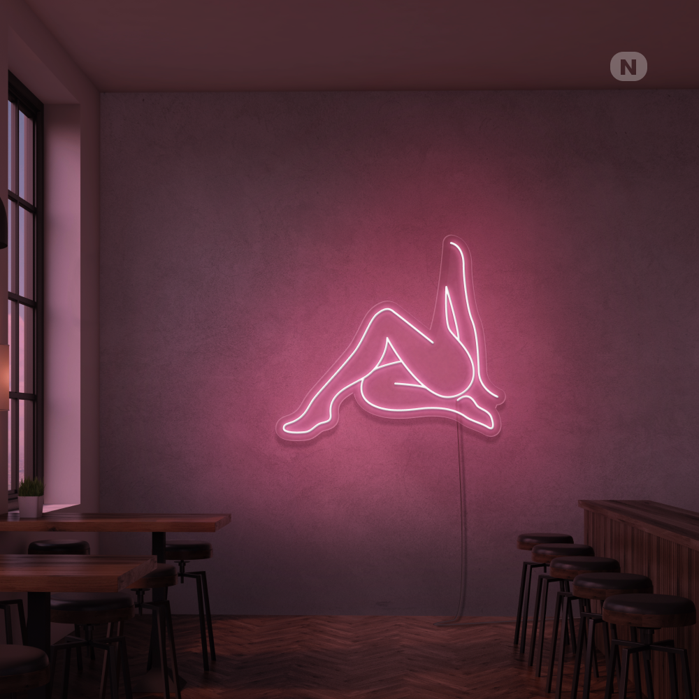 Insegna Al Neon Ragazza sexy