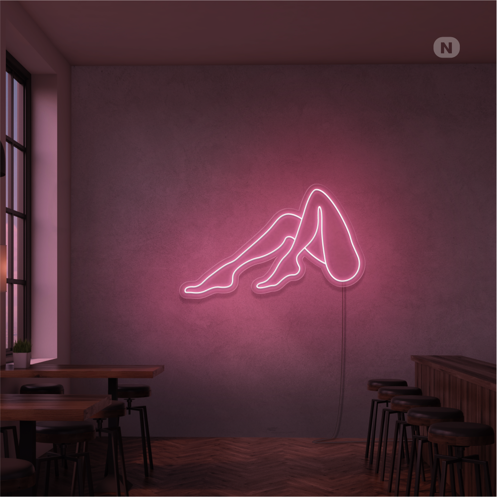 Insegna Al Neon Gambe di donna