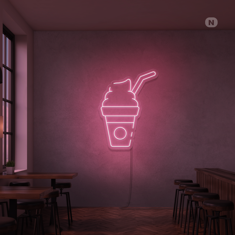 Insegna al neon Frullato