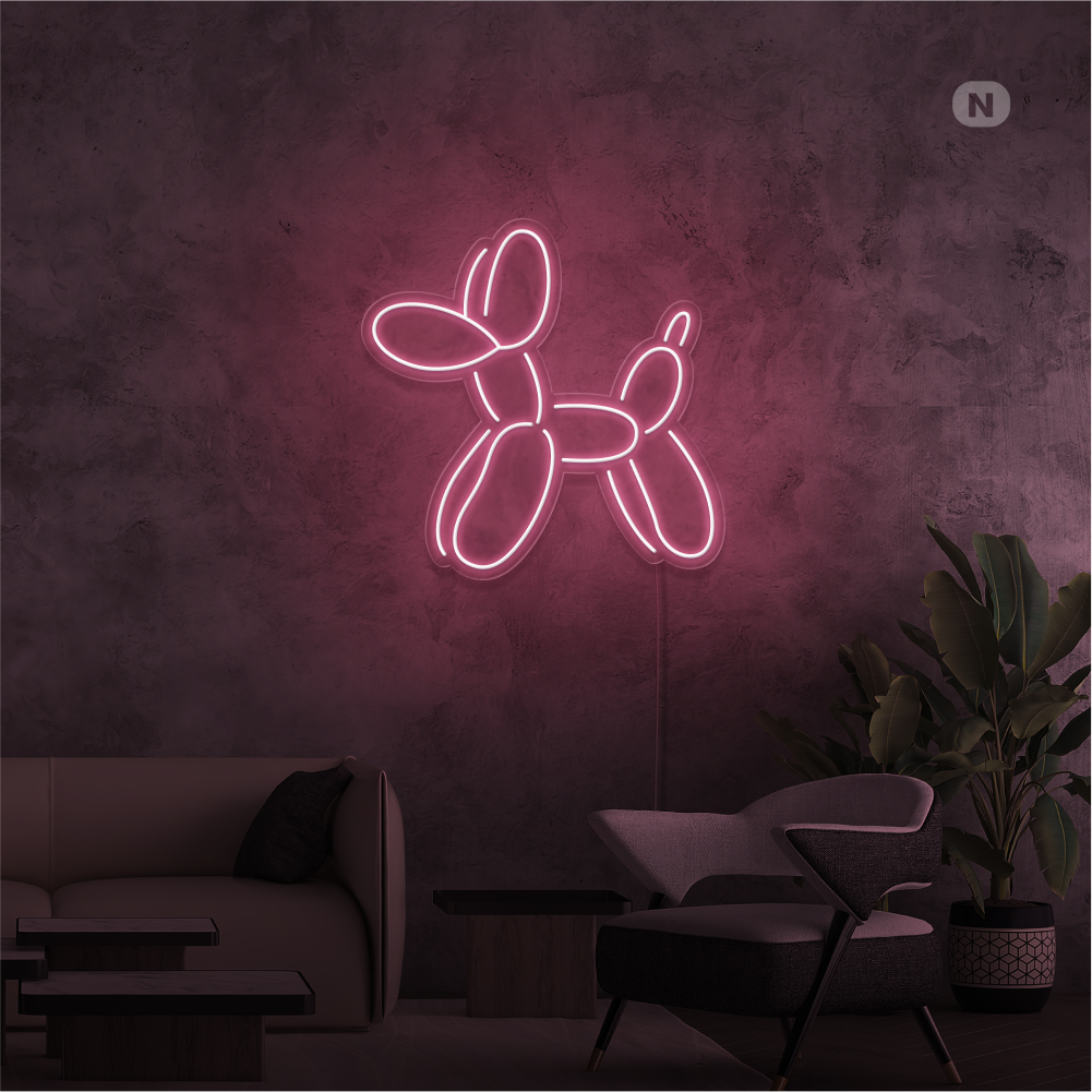 Insegna Al Neon Cane Ballon