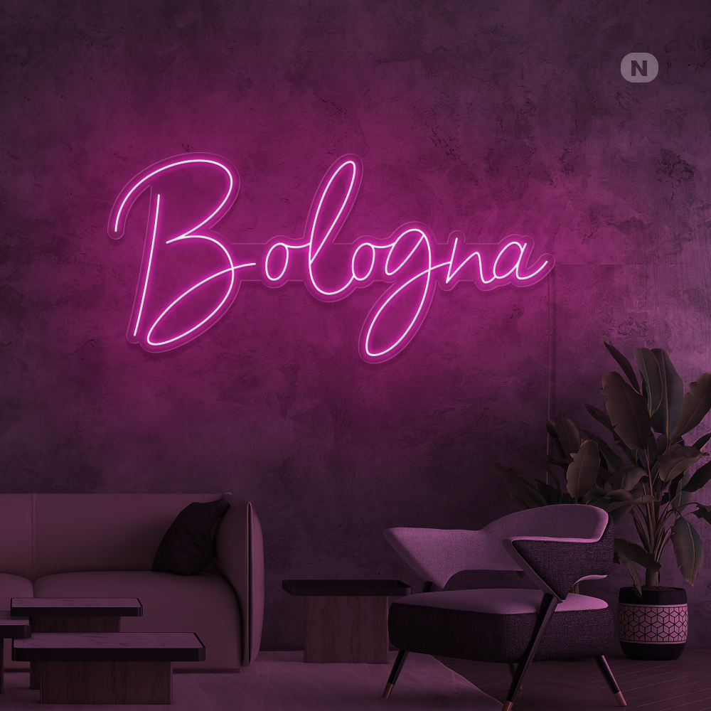 Insegna al neon Bologna