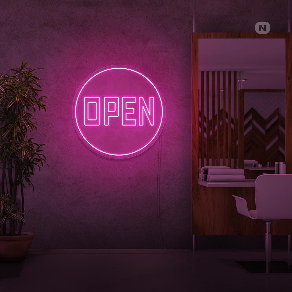 Insegna Al Neon Open