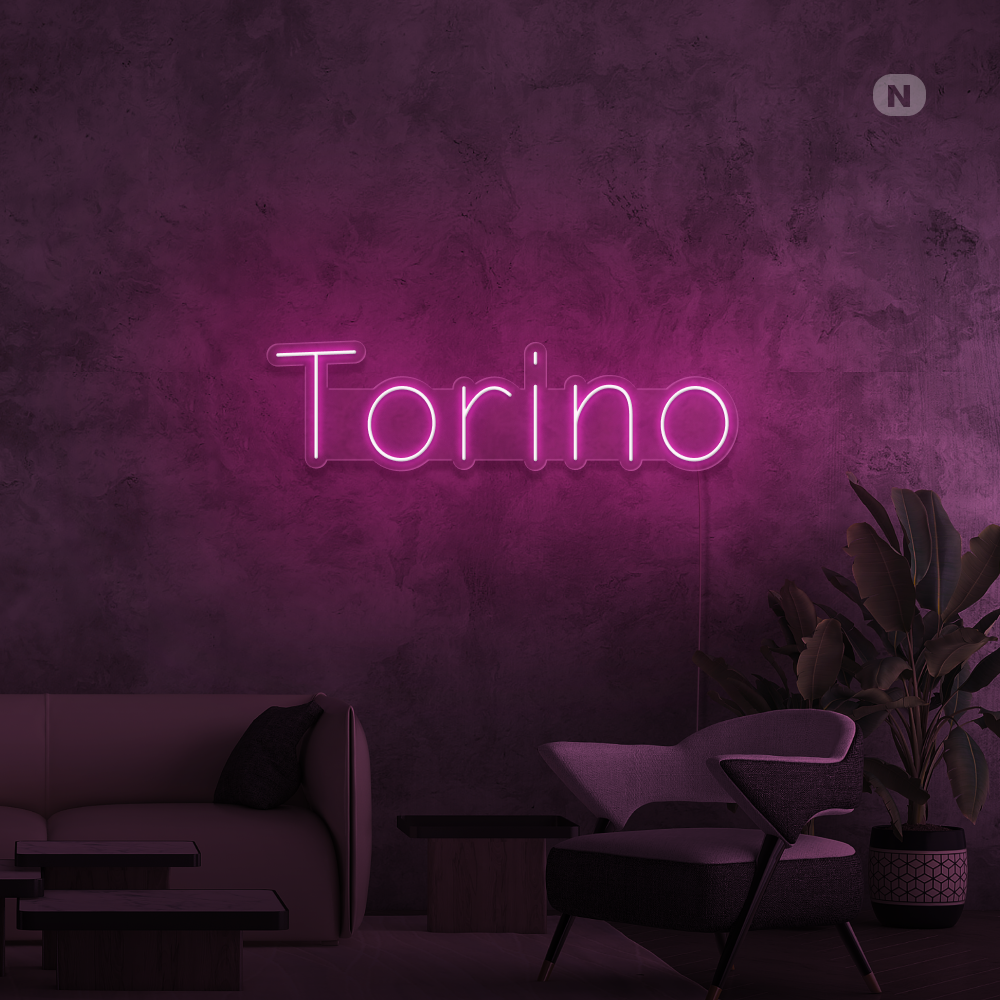 Insegna al neon Torino
