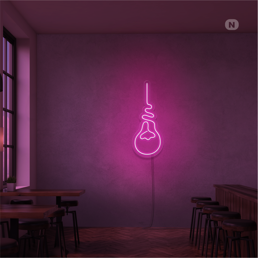 Insegna Al Neon Lampadina
