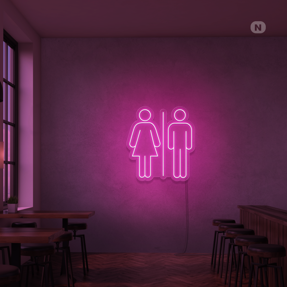 Insegna Al Neon Toilet