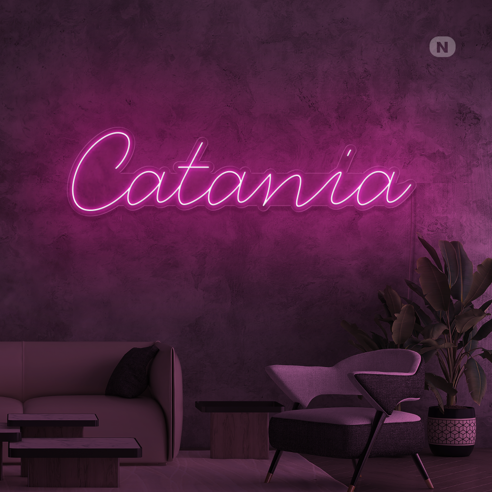 Insegna al neon Catania