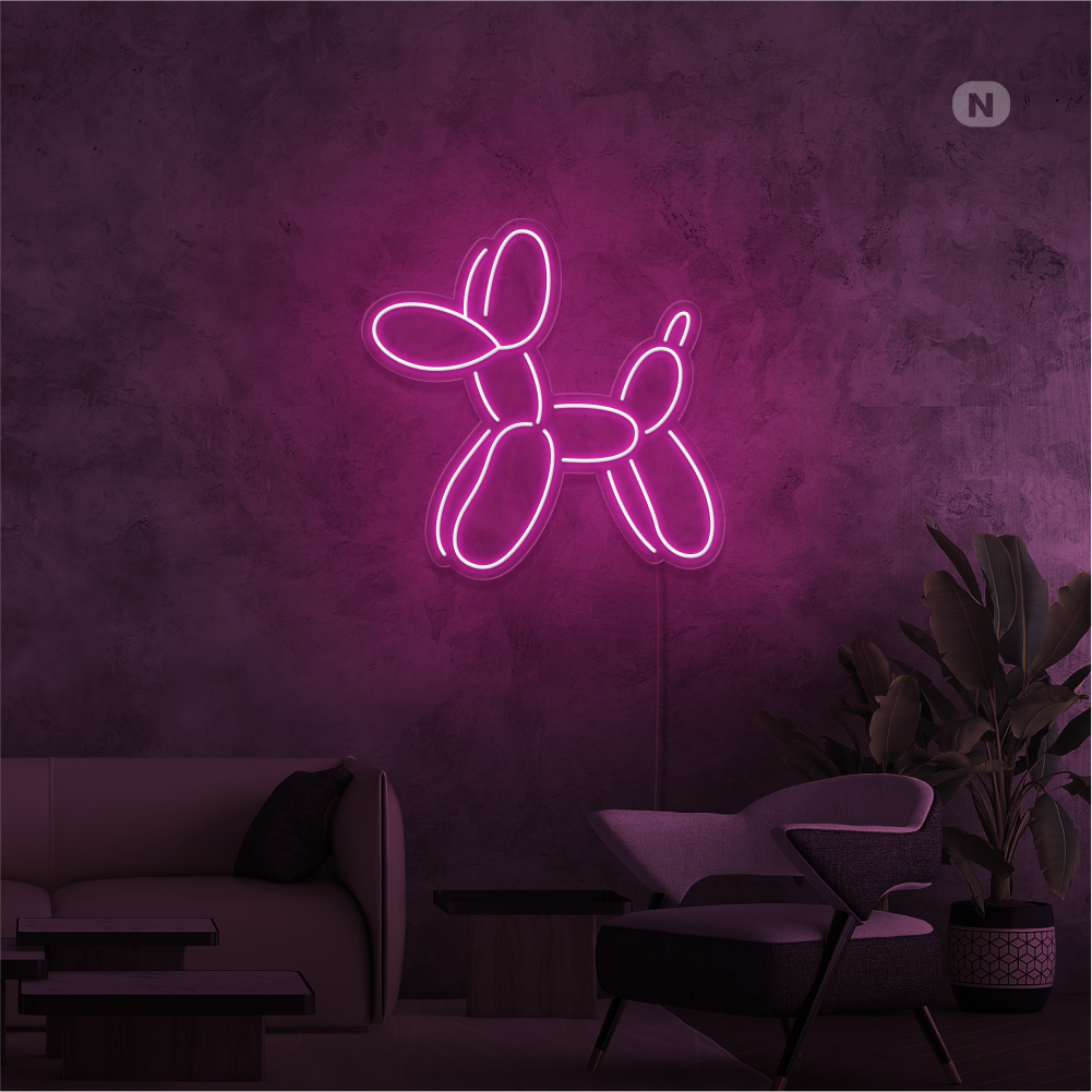 Insegna Al Neon Cane Ballon