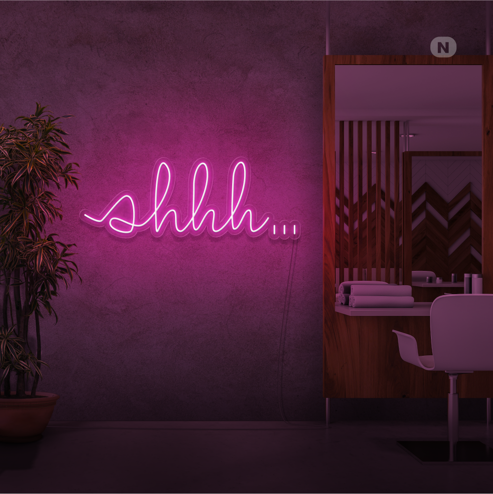 Insegna Al Neon Shhh