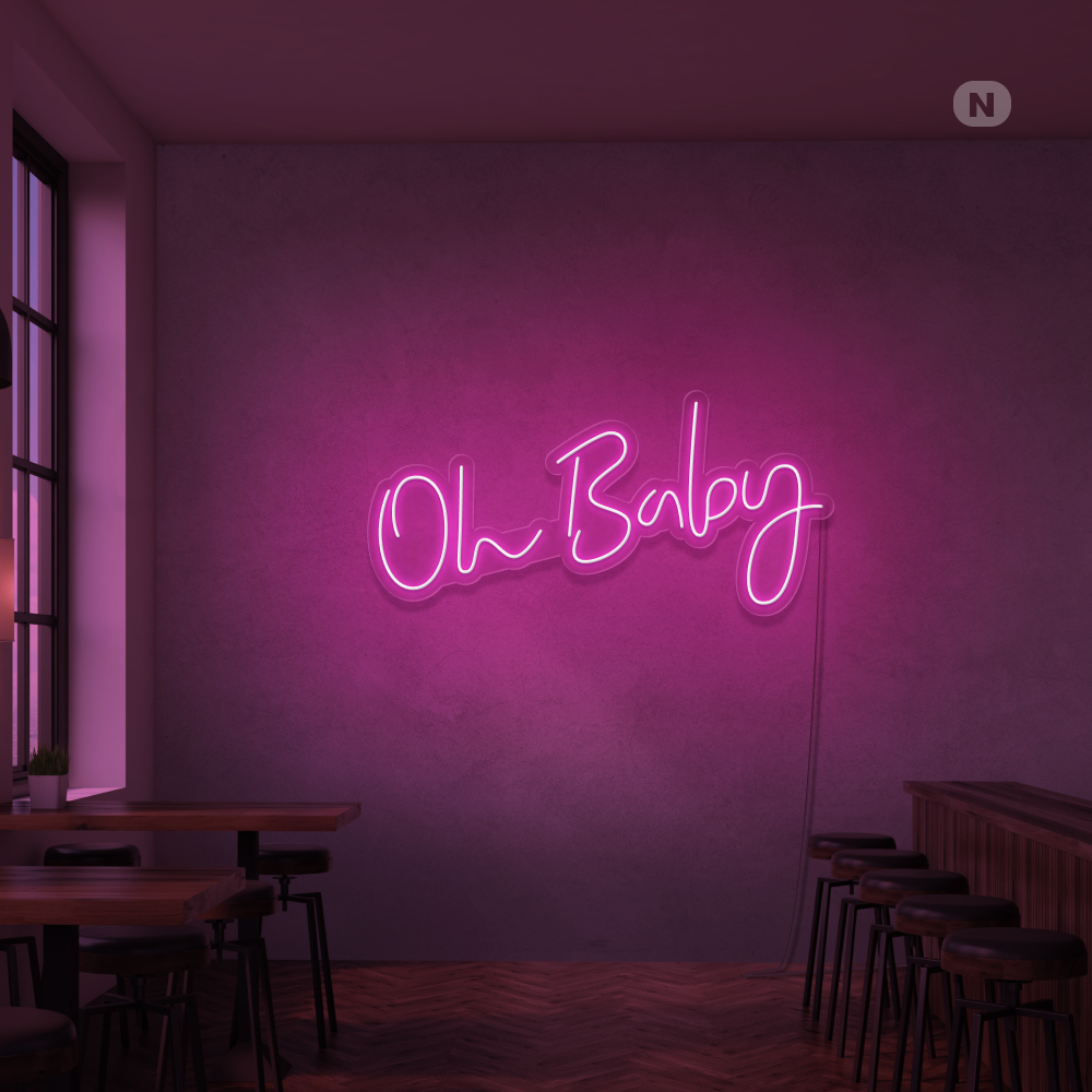 Insegna Al Neon Oh Baby