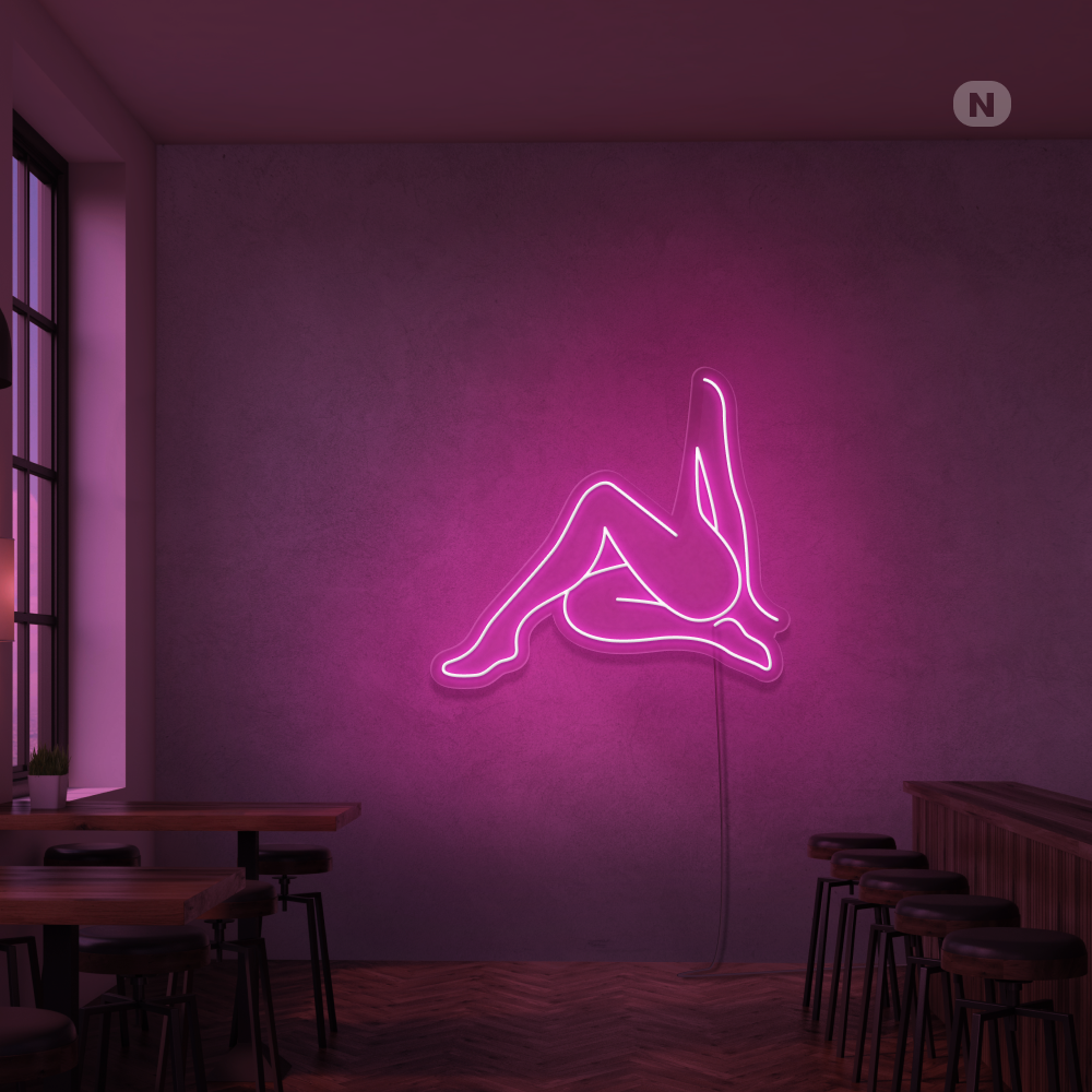 Insegna Al Neon Ragazza sexy