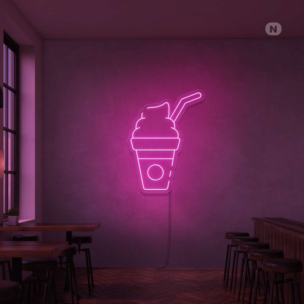 Insegna al neon Frullato