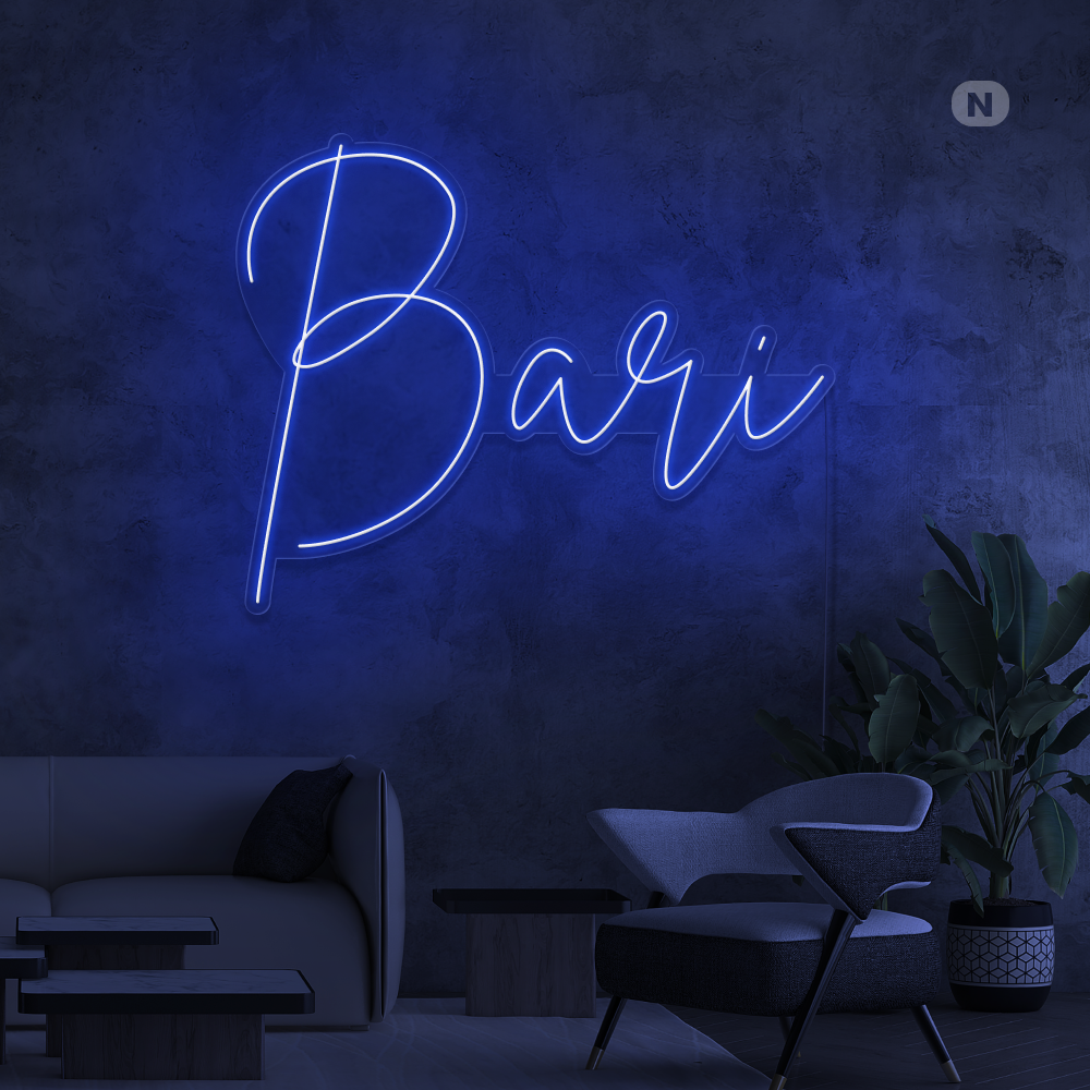 Insegna al neon Bari