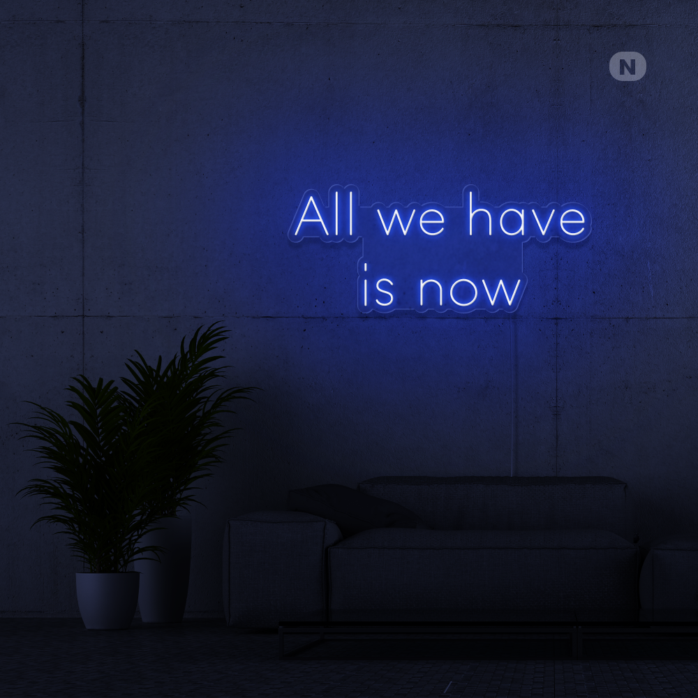 Insegna Al Neon All we have is now