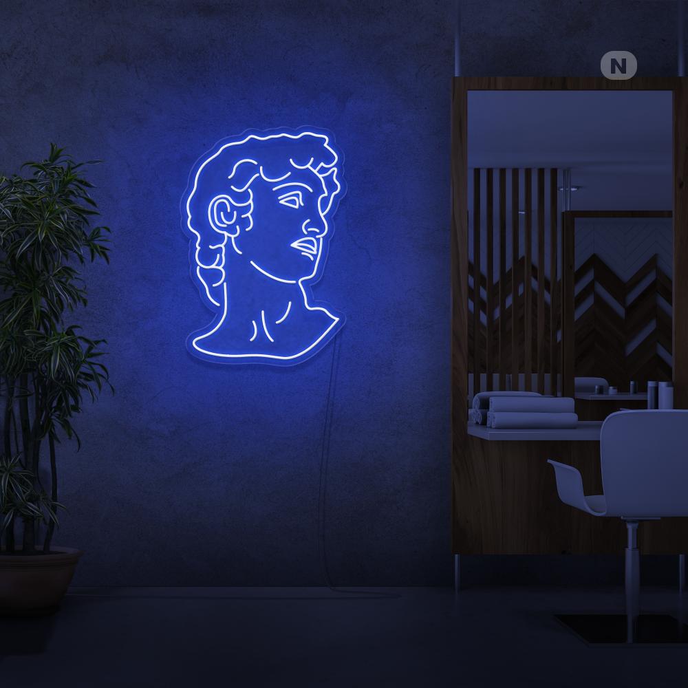 Insegna Al Neon Michelangelo's David