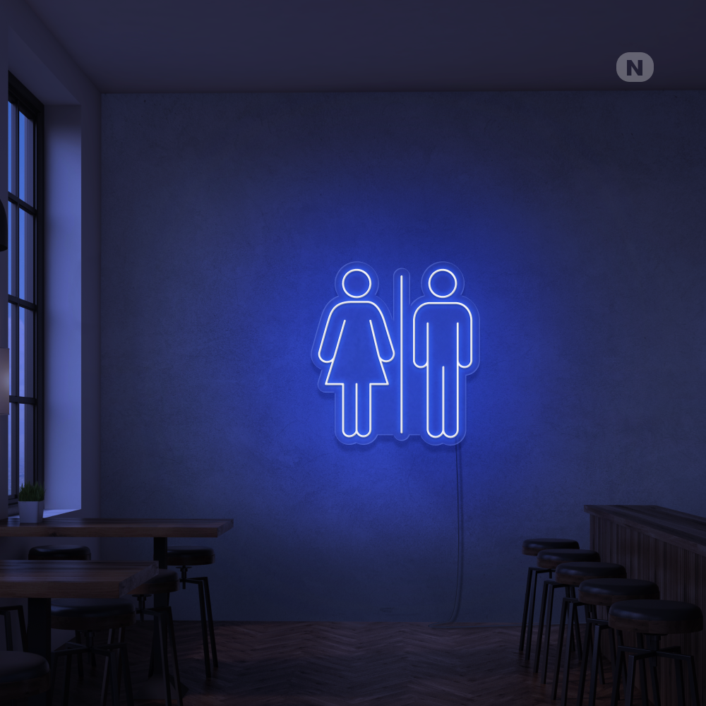 Insegna Al Neon Toilet