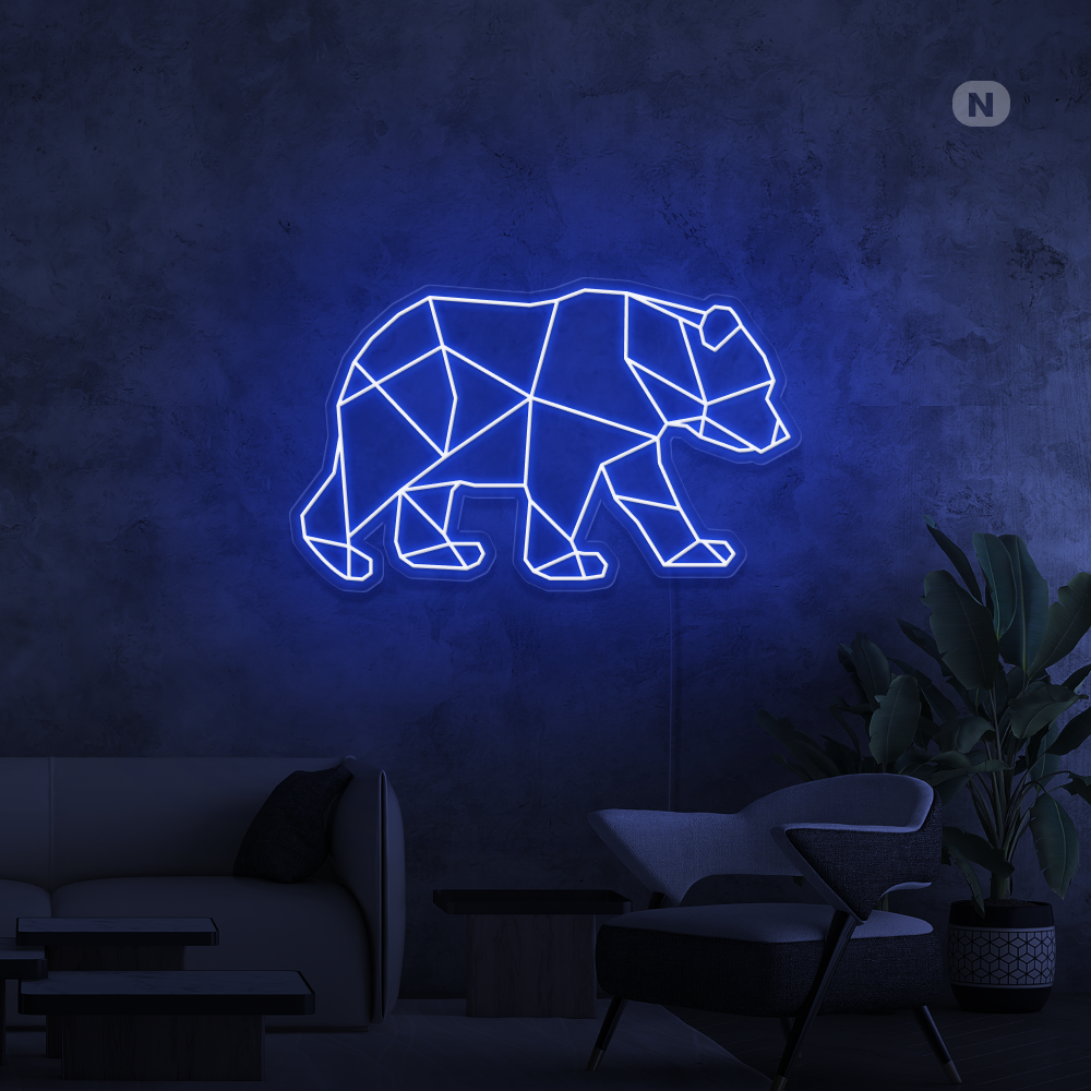Insegna al neon Orso