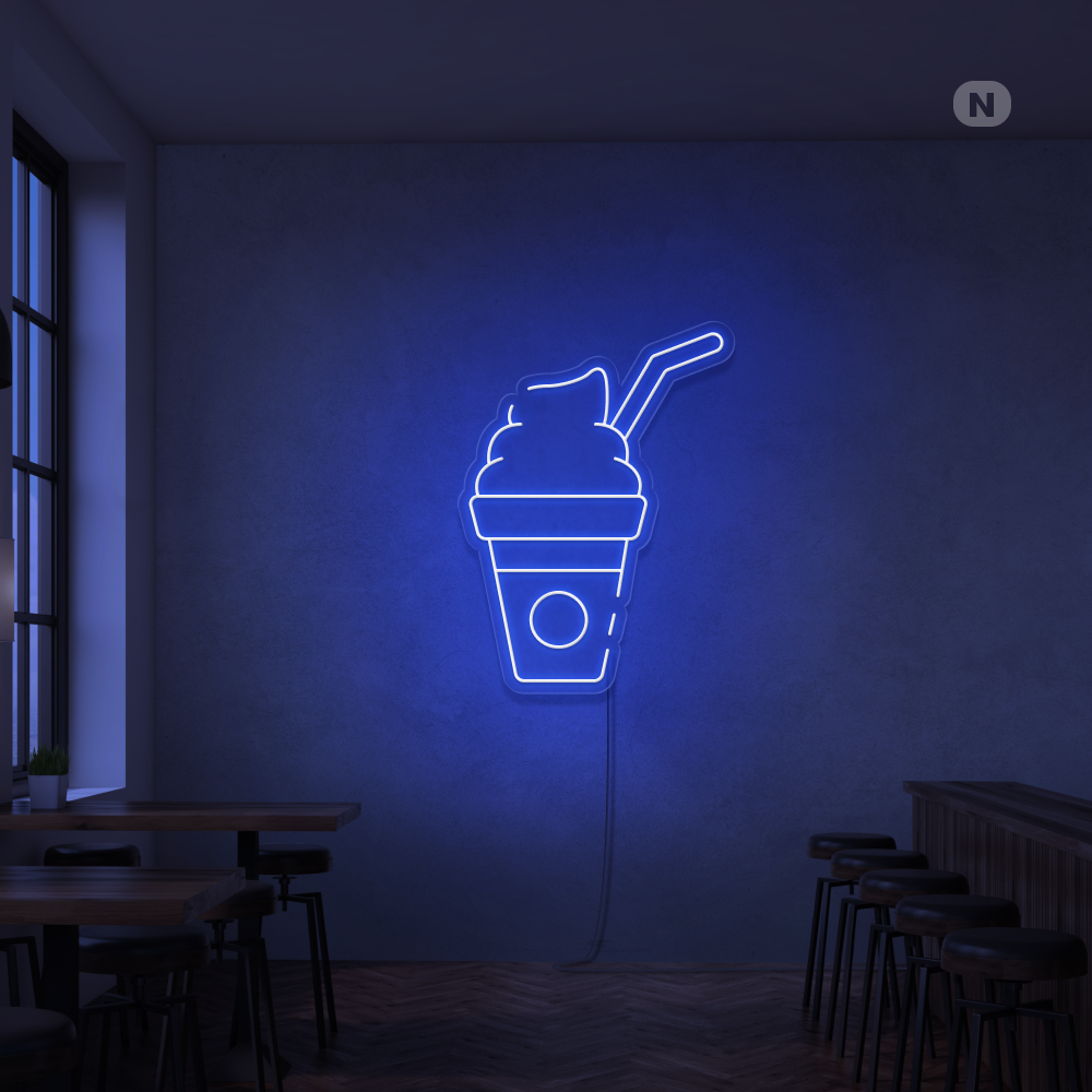 Insegna al neon Frullato
